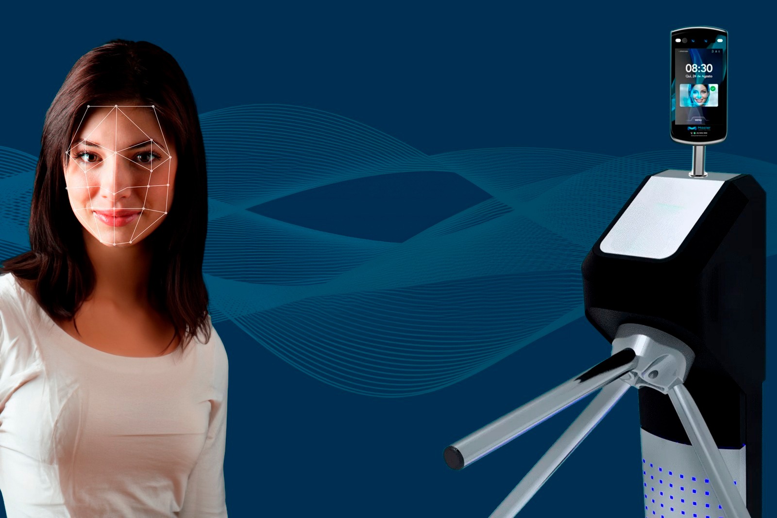 Controlador de acesso facial