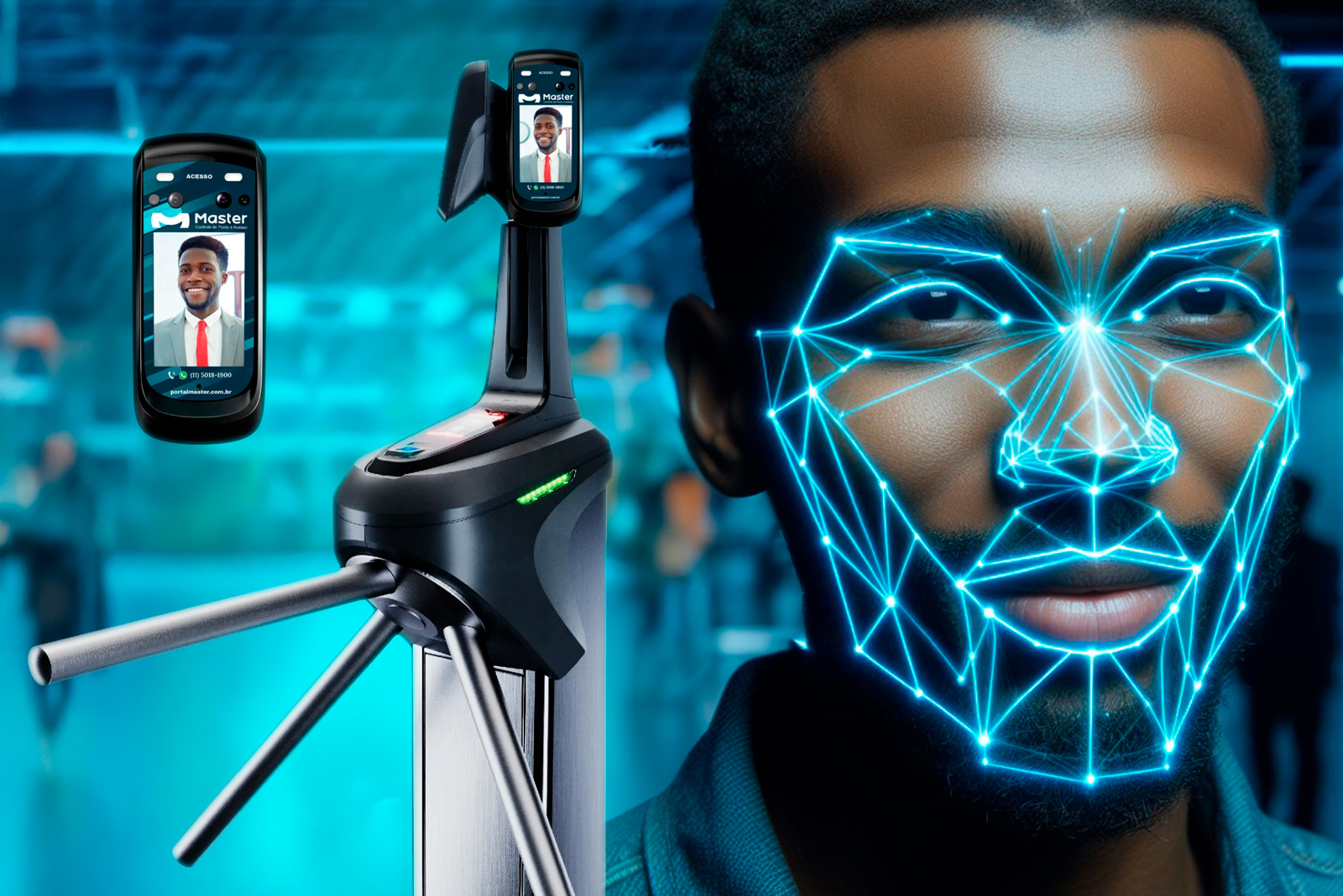 Manutenção de catracas de acesso